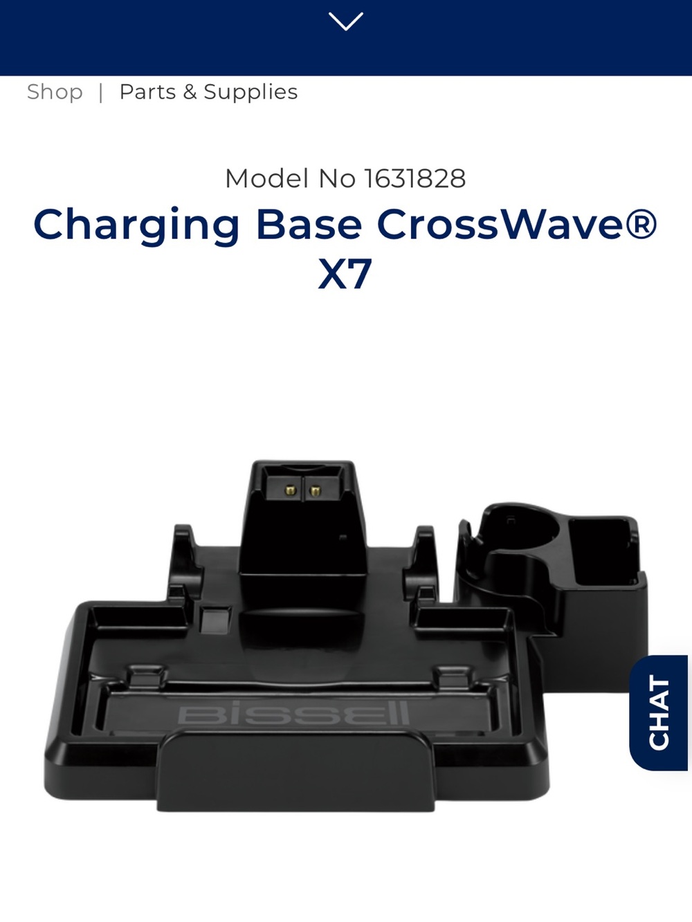 Bissell Crosswave Base X7 Black Accessory Charging Dock and Holder